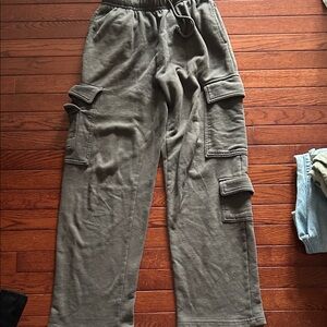 Garage Olive Cargo Track Joggers